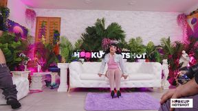 bts - curvy beca barbie models tiny outfits in a sexy photoshoot!