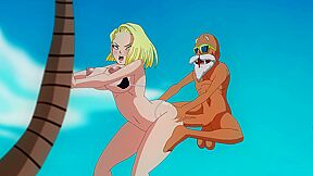 Android Quest For The Ballz - Android 18 Fucking Master Roshi For A Dragon Ball - Car Toon