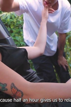 Nymphomaniac Fucks Her Lover and the Mechanic in Public - Danner Mendez &amp; Yenifer Chacon