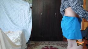 Boy Dress Into Girl Dress Amateur BBW White Crossdresser Femboy Model Sissy Slut Ladyboy