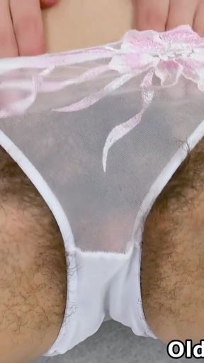 European milf Valentina Ross strips out of her jeans and works her hairy cunt with her fingers   Clip 3