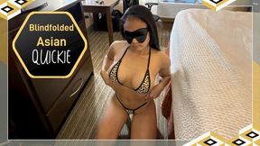 2 Minute Quickie BJ – Stranger Couldn't Last (Blindfolded Asian Swallows Fast)