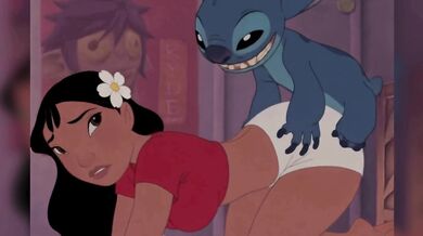 Nani Pelekai and Stitch anal fucking in cartoon hentai