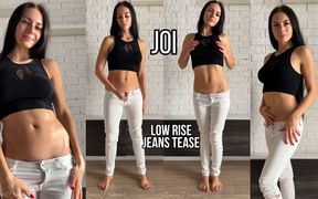 JOI in Low Rise Jeans - Belly Tease & Cum Countdown