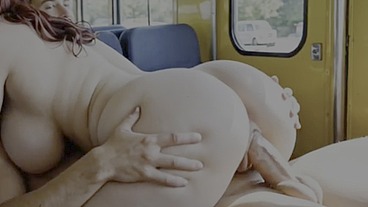 He fucks a bbw stranger woman a the bus (AI generated)