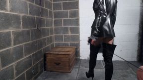 Lady Dark Angel - Slave's bum is on fire as the lady prefers red raw