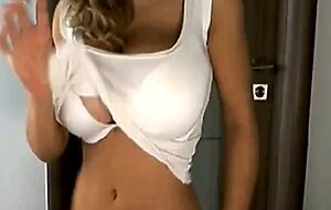 Amateur Latina College Babe With Huge Natural Tits on Webcam