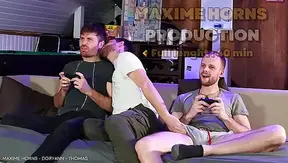 Gaming with friends double penetration bareback versatile big dicks twinks maxime horns