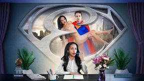 (superman Parody) Naughty Little Reporter Lois Lane Chokes On Supermans Big Mighty Cock
