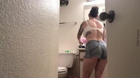 Big StepSister Caught Smoking