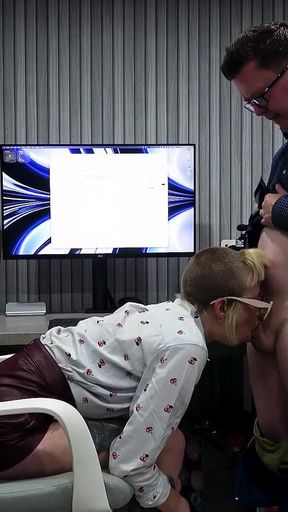 Office Slut #2 - Sucking the Bosses Cock