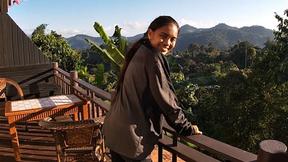 ”Amateur Asian teen Girlfriend sucks her boyfriends big cock back in the hotel”