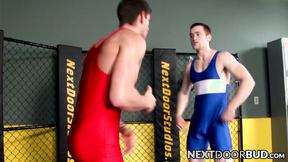 ”Tyler Torro & Rick McCoy wrestle & bareback fuck”