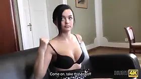 Hunt4k. hunter buys expensive ring for hot brunette erica ebony
