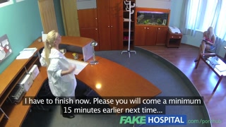 FakeHospital Perfect sexy blonde gets probed and squirts doctors reception