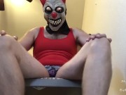 RETRO VID: Crossdressing Clown Feet Worship POV