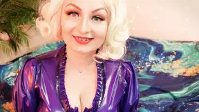 ASMR video - latex MILF and BOOK sounds! RELAX WITH ME!