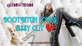 Boot Bitch Loves Sissy Clit !