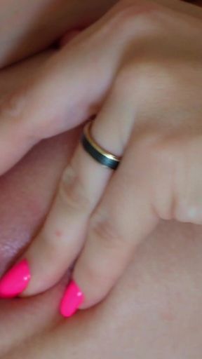 Thrilling moment from "Milf moaning loud after multiple orgasms she had with different toys - close up pussy"