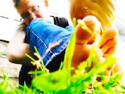 Giant Shrinks You Outdoor Dirty Foot Worship FTM