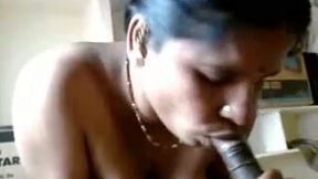 My dirty amateur Indian girlfriend licks and eats my dick