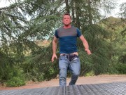 Pierce Paris Doing The Running Butthole Challenge In Public