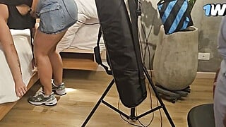 Colombian big-ass fucks her neighbor's BBC to pay off debt - Brandon Cruz and Salomé Gil