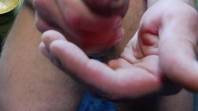 Huge cumshot of the day, all over my body! First load! - Part 3