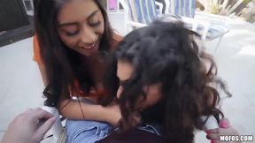 Photo Shoot With Gabriel A, Violet Myers And Gabriela Lopez