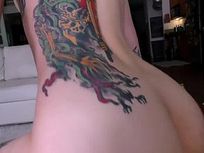 Cute Tiny Punk Rock Slut Eats Ass Then Fucked & Faced With Huge Cum Shot!