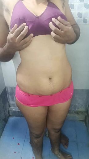 New Married Couples Enjoying Bathroom Fucking