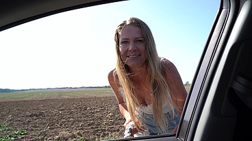 Outdoor fuck with horny milf Claudia Mac