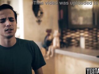 Large breasts curvy blond mother I'd like to fuck gets pounded by aged spouse and large rod stepson