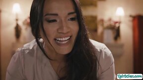 Tbabe masseuse ass fucks her guy client