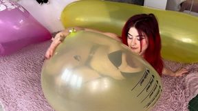 Soft Pressure - My Body vs Three Inflated Balloons