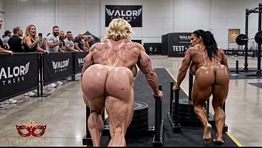 Hot, muscular female CrossFit competitors &ndash_ AI-generated