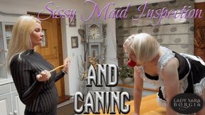 Sissy Maid Inspection and Caning (1080p)