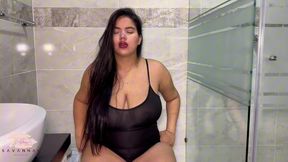 Chubby Milf Catches Her Perverted Stepson Masturbating - Savannah Watson