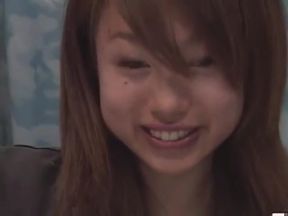 Asian Chick Jerks Him Off in Public, Cums Hard