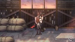 Cute lady has sex with men in a village in Dark side fantasy hentai erotic game