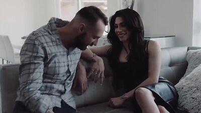 Brunette trans gets her ass fucked by her boyfriends bigcock