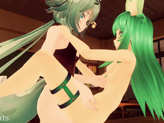 VIPSluts FUTANARI Senpai Gives HENTAI Bunny Girl Lesson