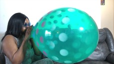 Kassey Starr Blows to Pop Three Balloons