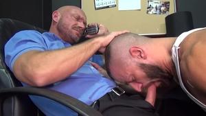 RawDads - Hard Threesome Gay Sex Starring Muscled Killian Knox