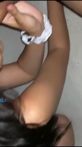 Unforgettable moment from &quot;My sister-in-law, who squeezes her when she is alone at home, I find her in very hot lingerie&quot;