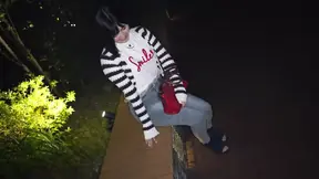 Clerk's beautiful pussy and pie pan delight