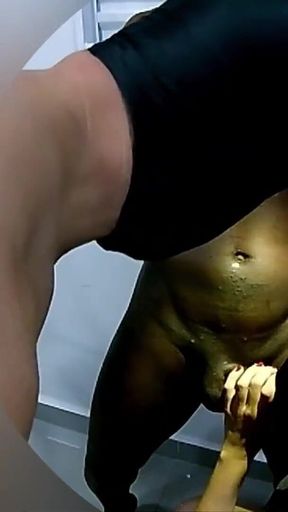 Real Amateur Bisex Husband Helps His Housewife to Suck Big Cock