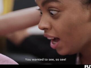 Interracial Lalin gal Transgender Surprise - Veronica Leal Grows Shemale hentai Dong and Creampies Ebony Sofi Vega