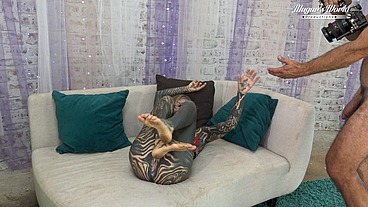 Behind The Scenes Of Lustfull Tattooed Girl Trinity Eclectic POV Creampie