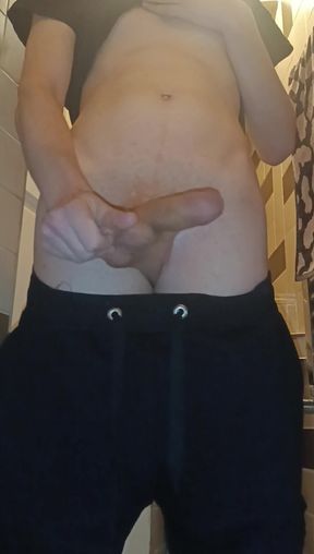 Masturbating in toilet
